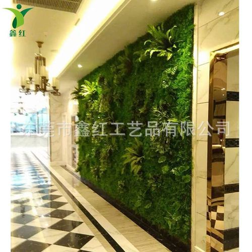 高档人工仿真植物墙立体墙橱窗酒店餐厅室内外工程假绿植墙装饰
